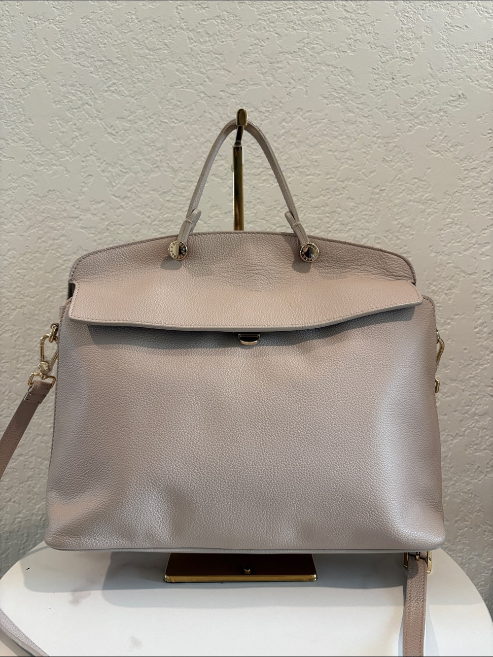FURLA Women's Top-Handle Satchel Bag in Light Grey